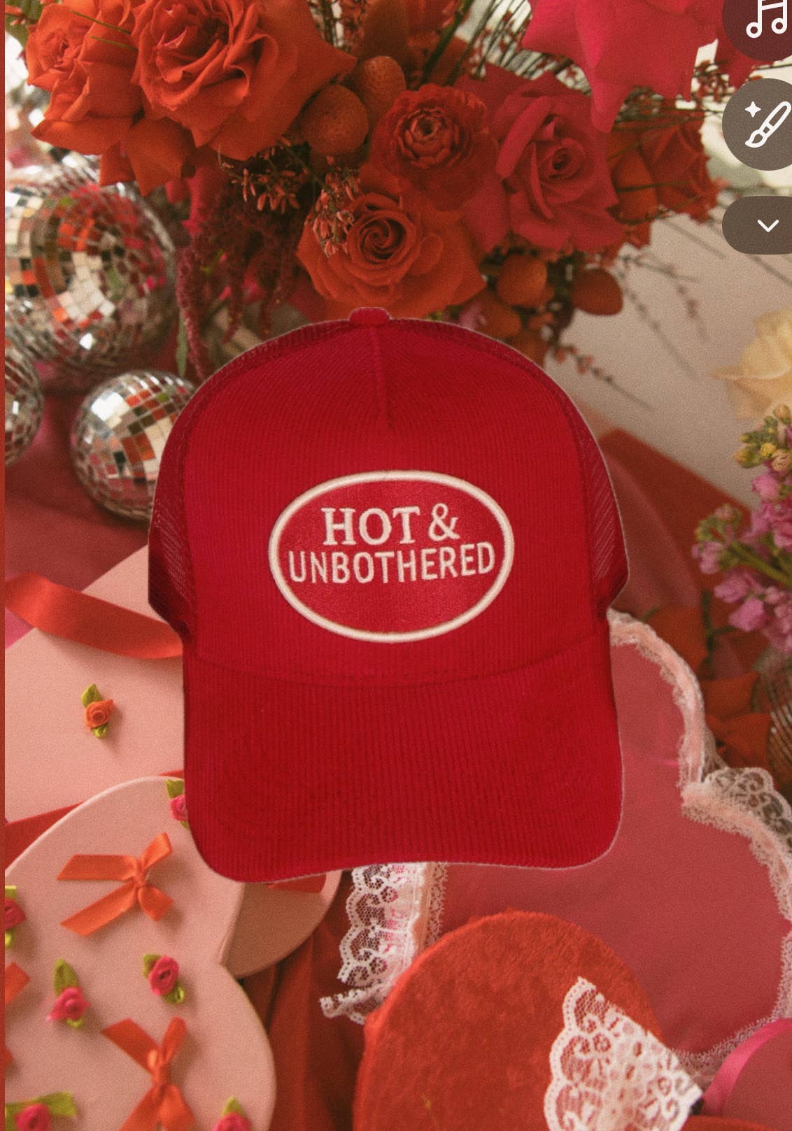Hot & Unbothered Corduroy Hat - Proper