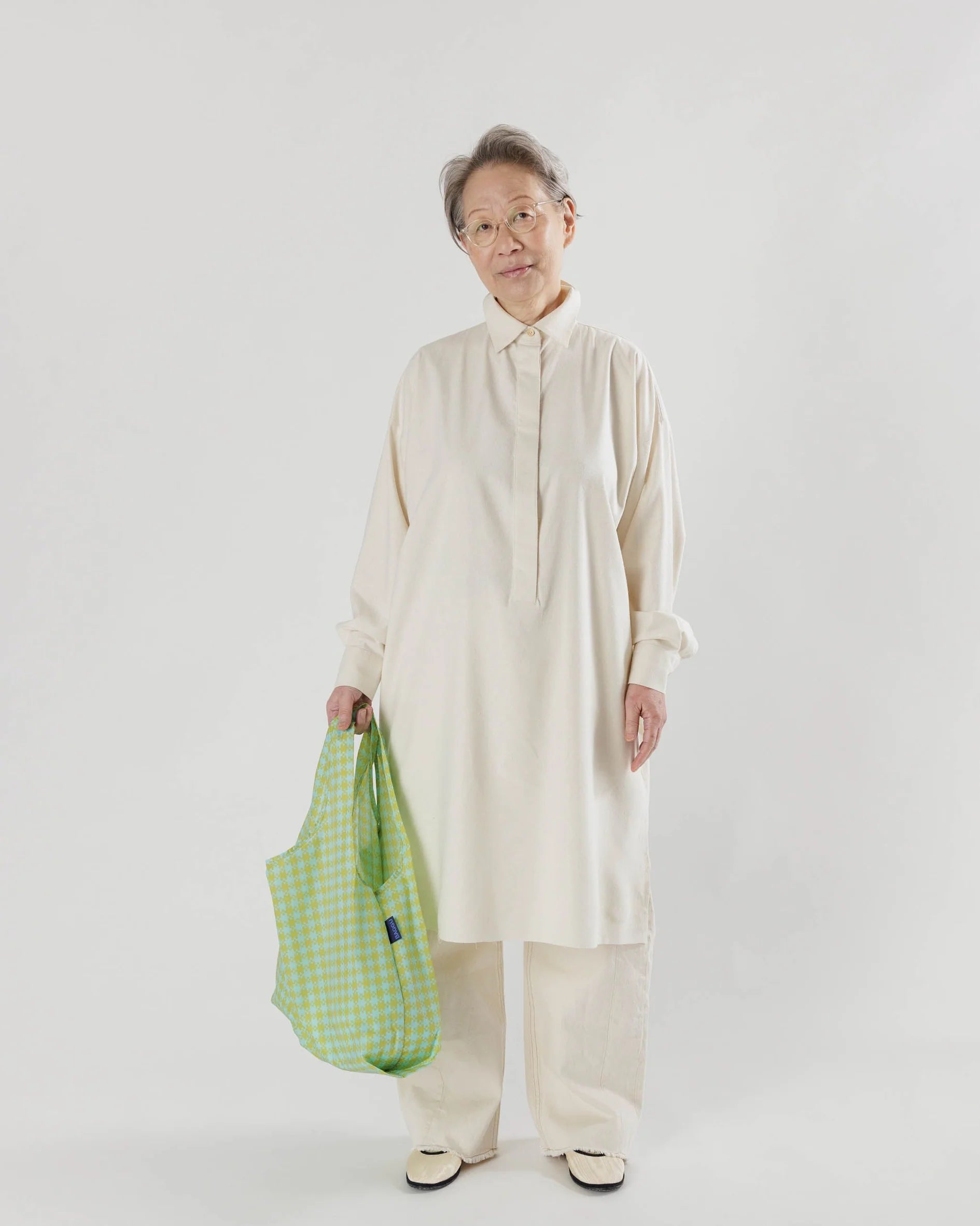Standard Baggu - Mint Pixel Gingham - Proper