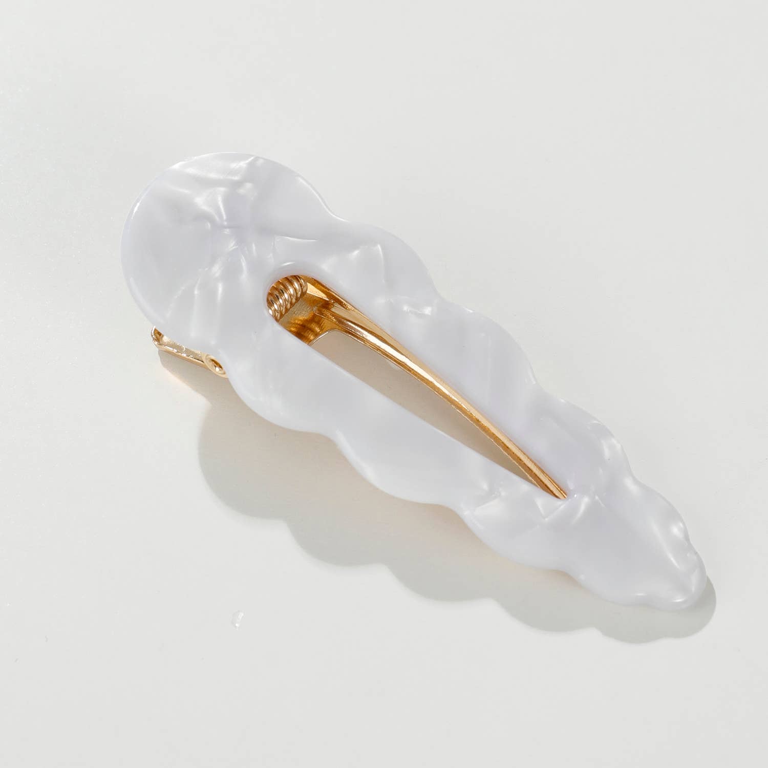Scalloped Barrette Hair Clip (Set of 2)