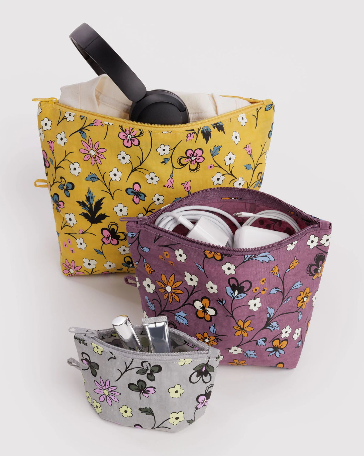 Baggu Go Pouch Set - Wildwood Mix