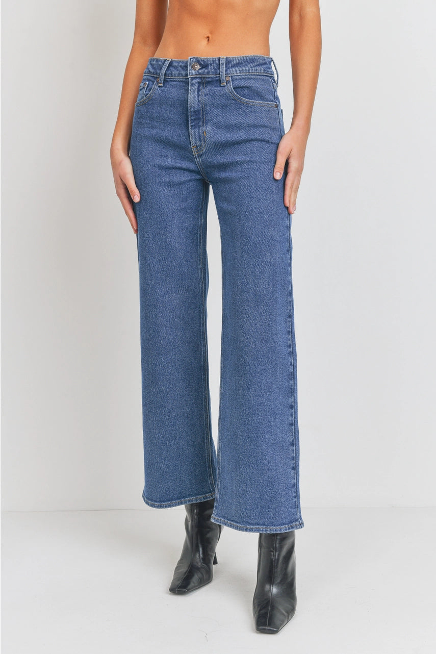 High Rise Full Length Straight Jeans - Proper