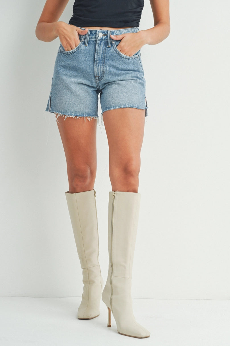 High Rise Side Slit Shorts - Proper