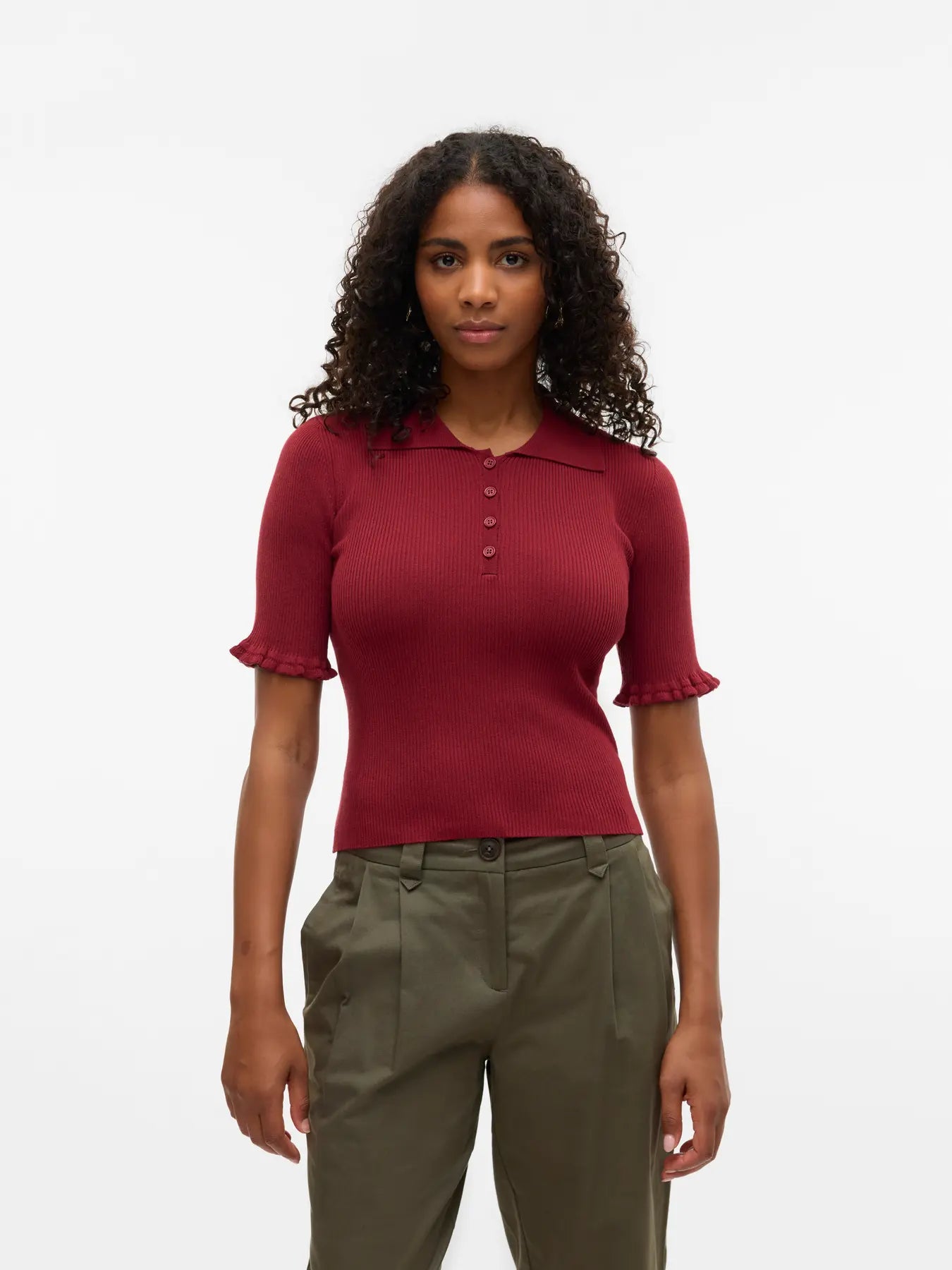 Wonder Pullover Polo Top - Proper