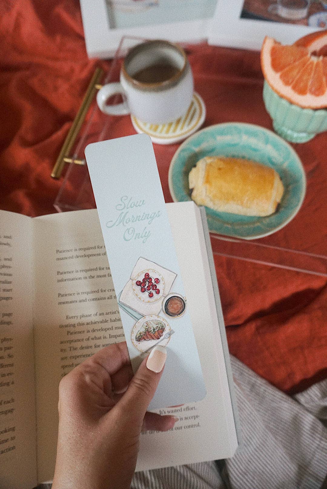 Slow Mornings Only Bookmark - Proper