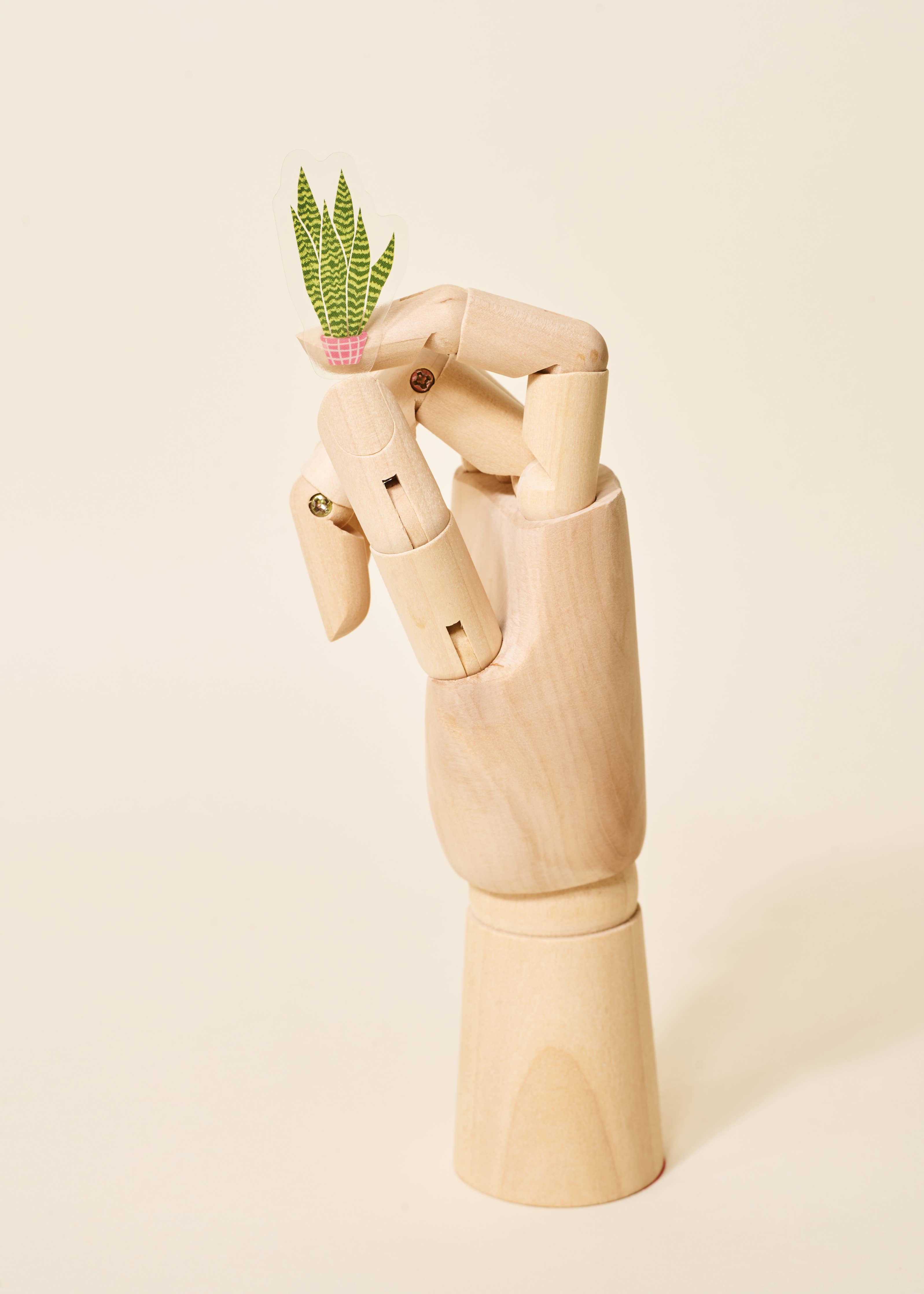 Snake Plant Transparent Sticker