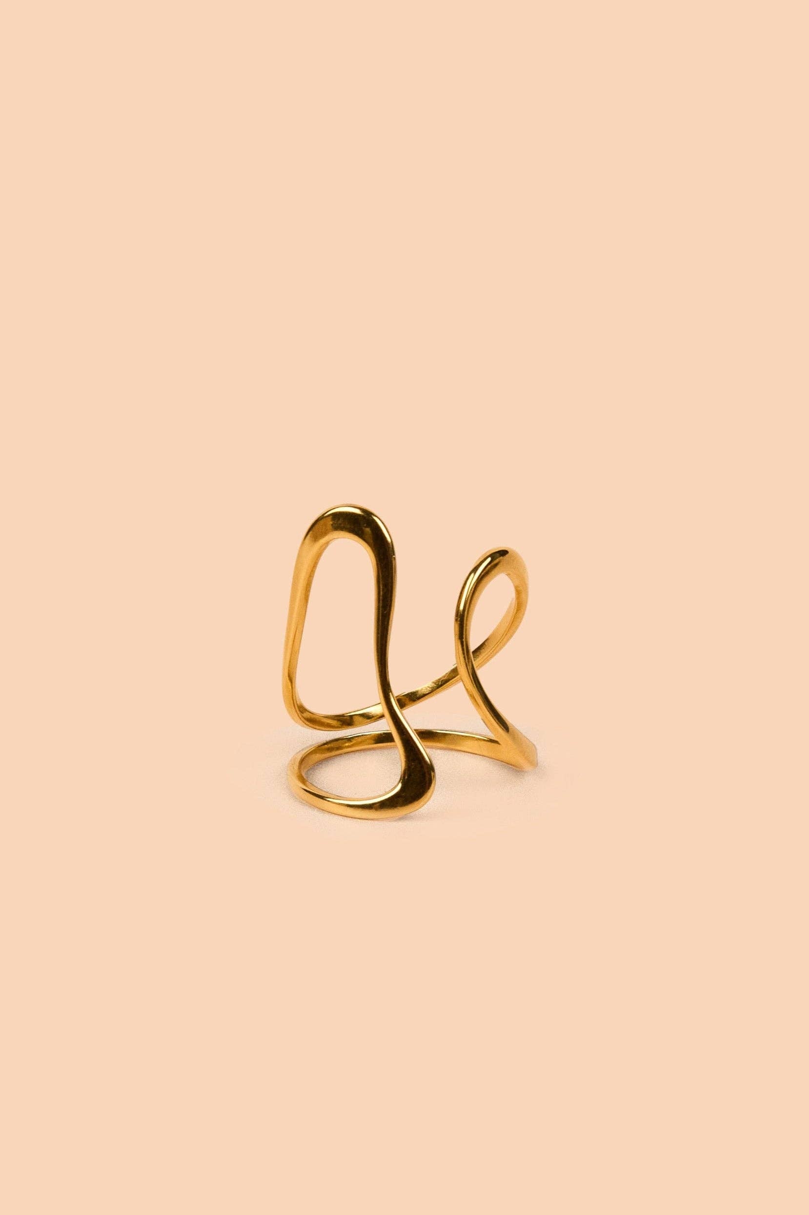 Side by Side Ring - 18K Gold Plated - Proper