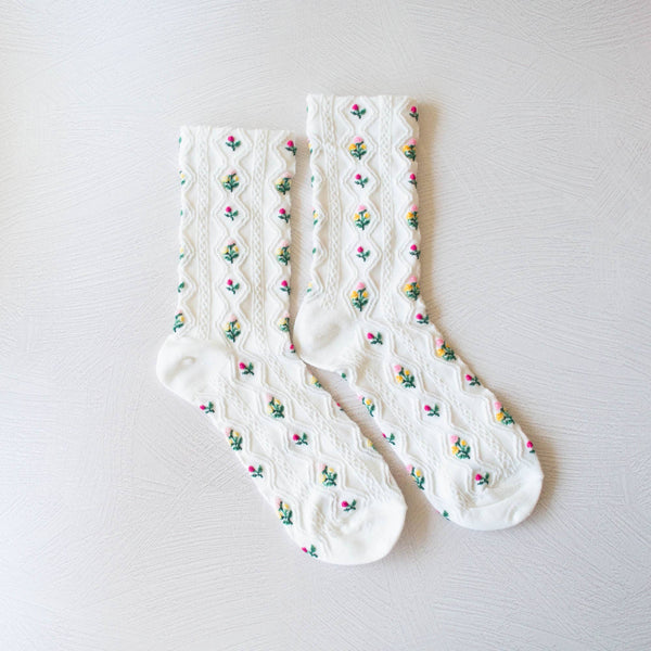 Romantic Floral Casual Socks - Proper