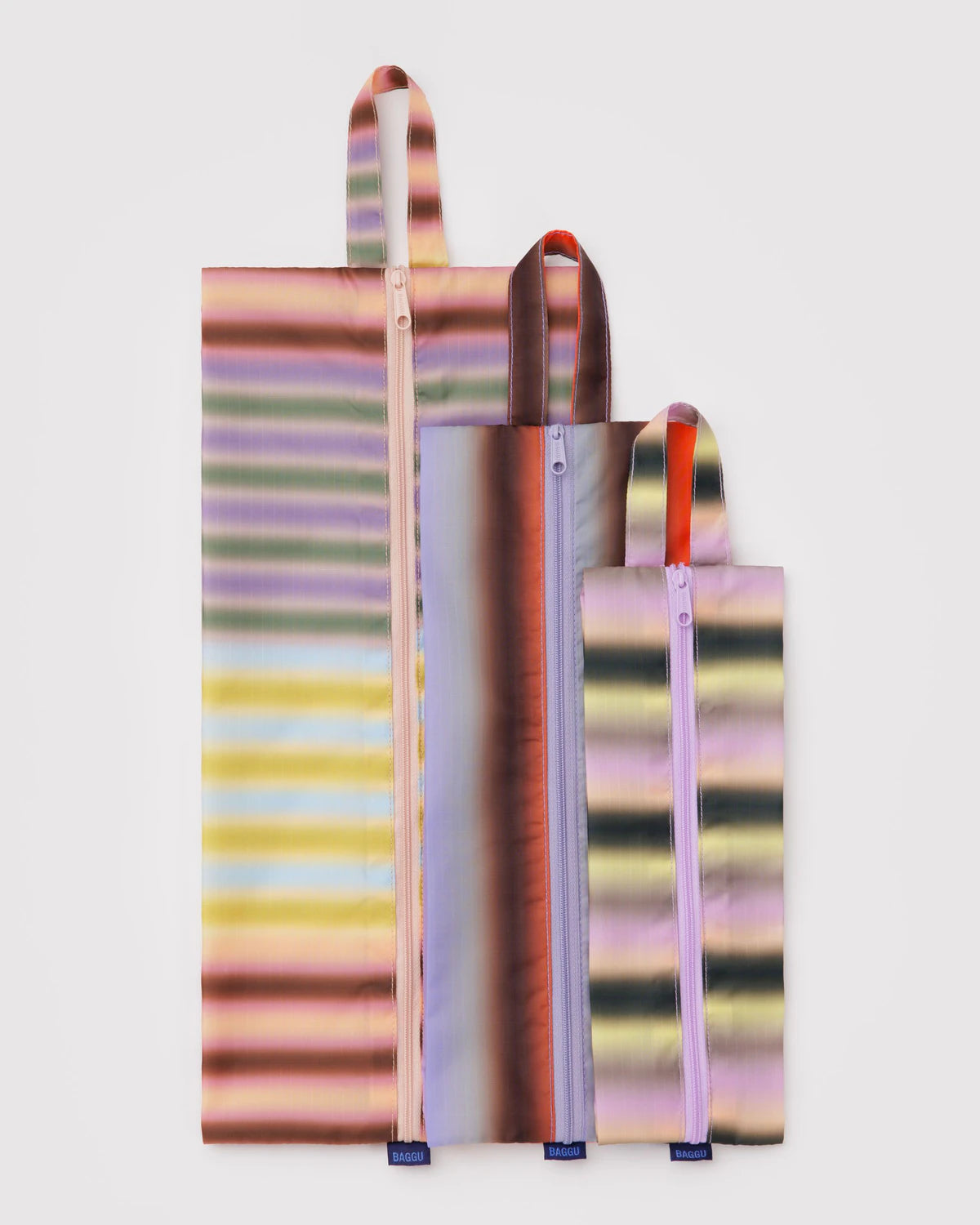 Baggu 3D Zip Set - Gradient Stripes - Proper