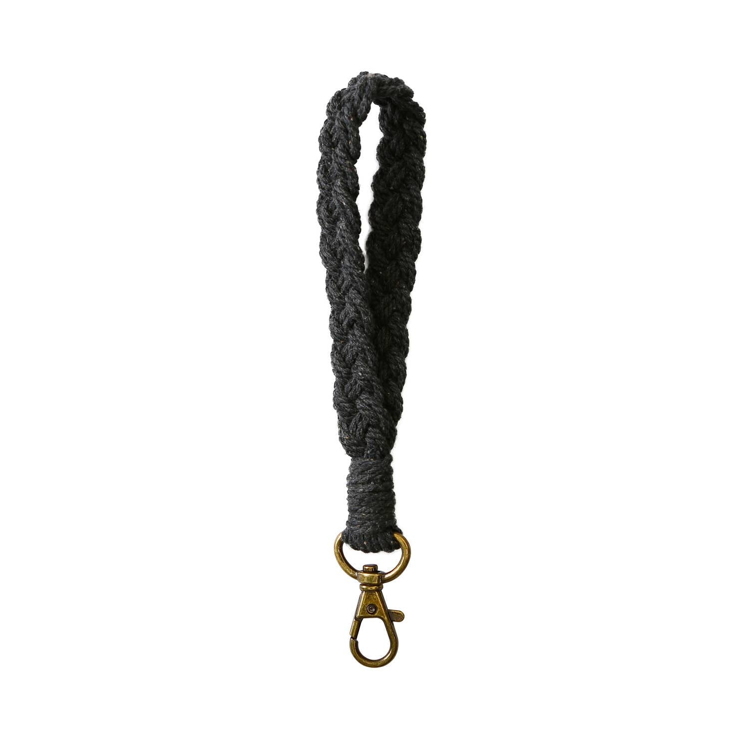 Macrame Flat Braided Wristlet Keychain - Proper