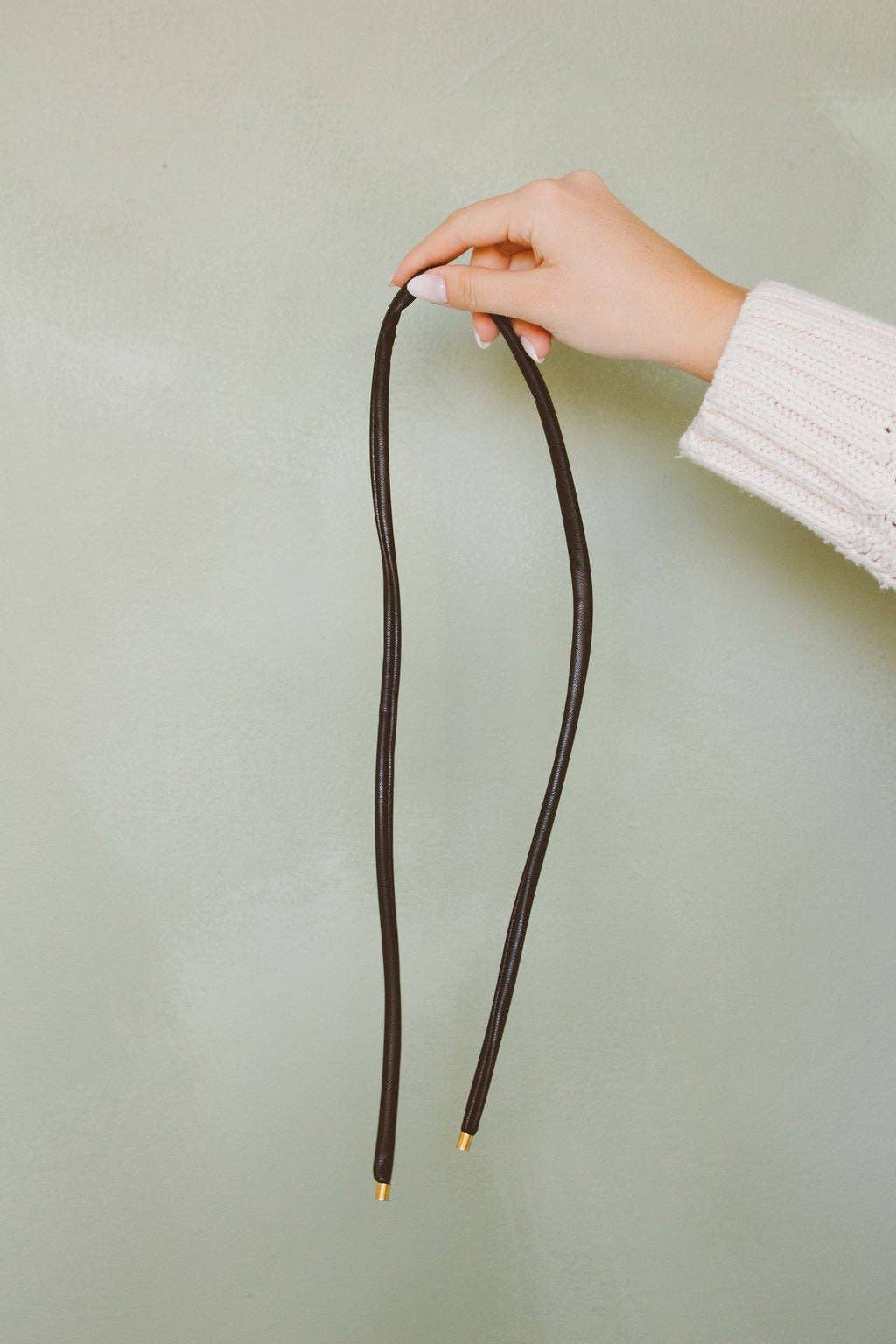 Wire Leather Ponytail Wrap - Proper