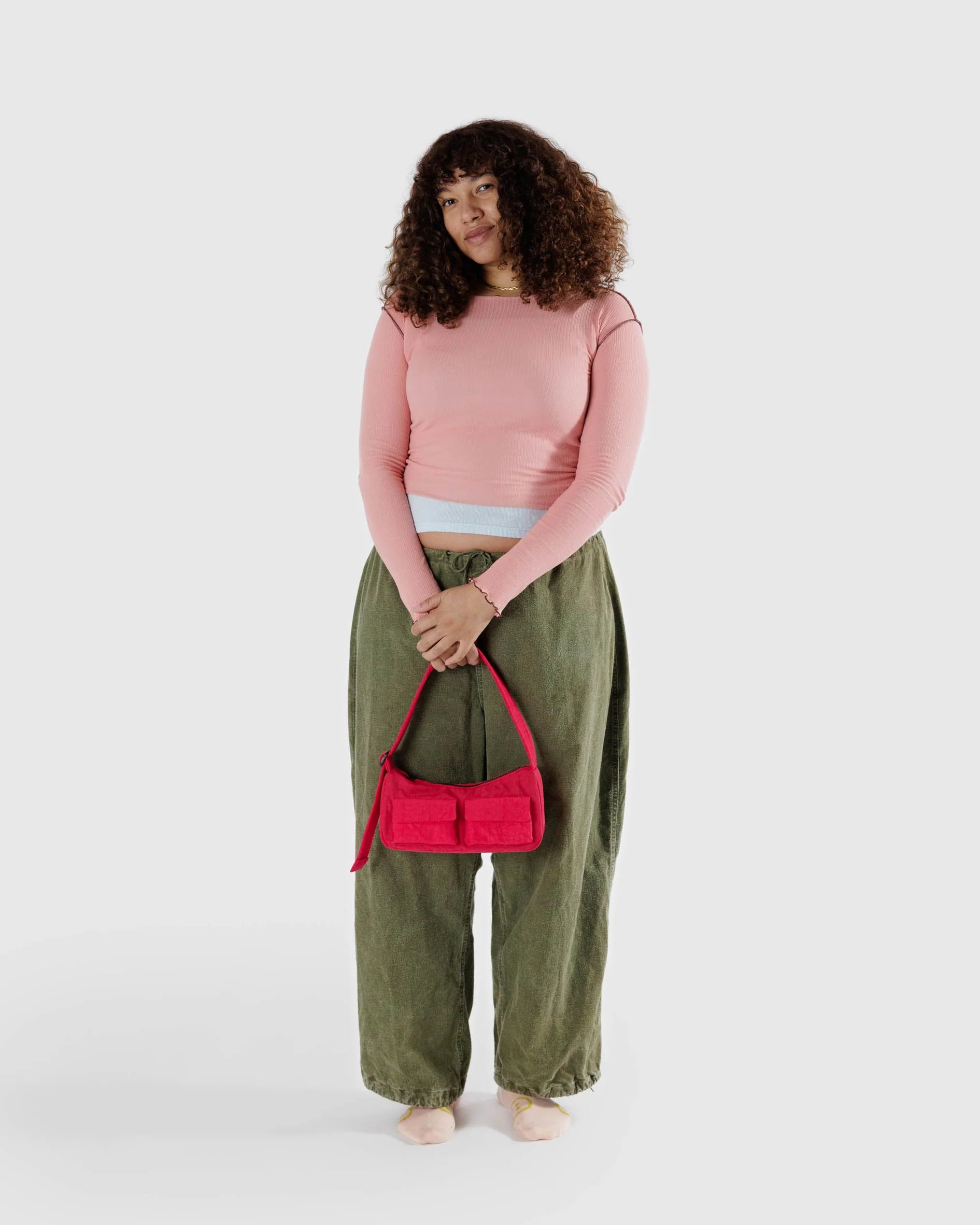 Baggu Cargo Shoulder Bag - Candy Apple - Proper
