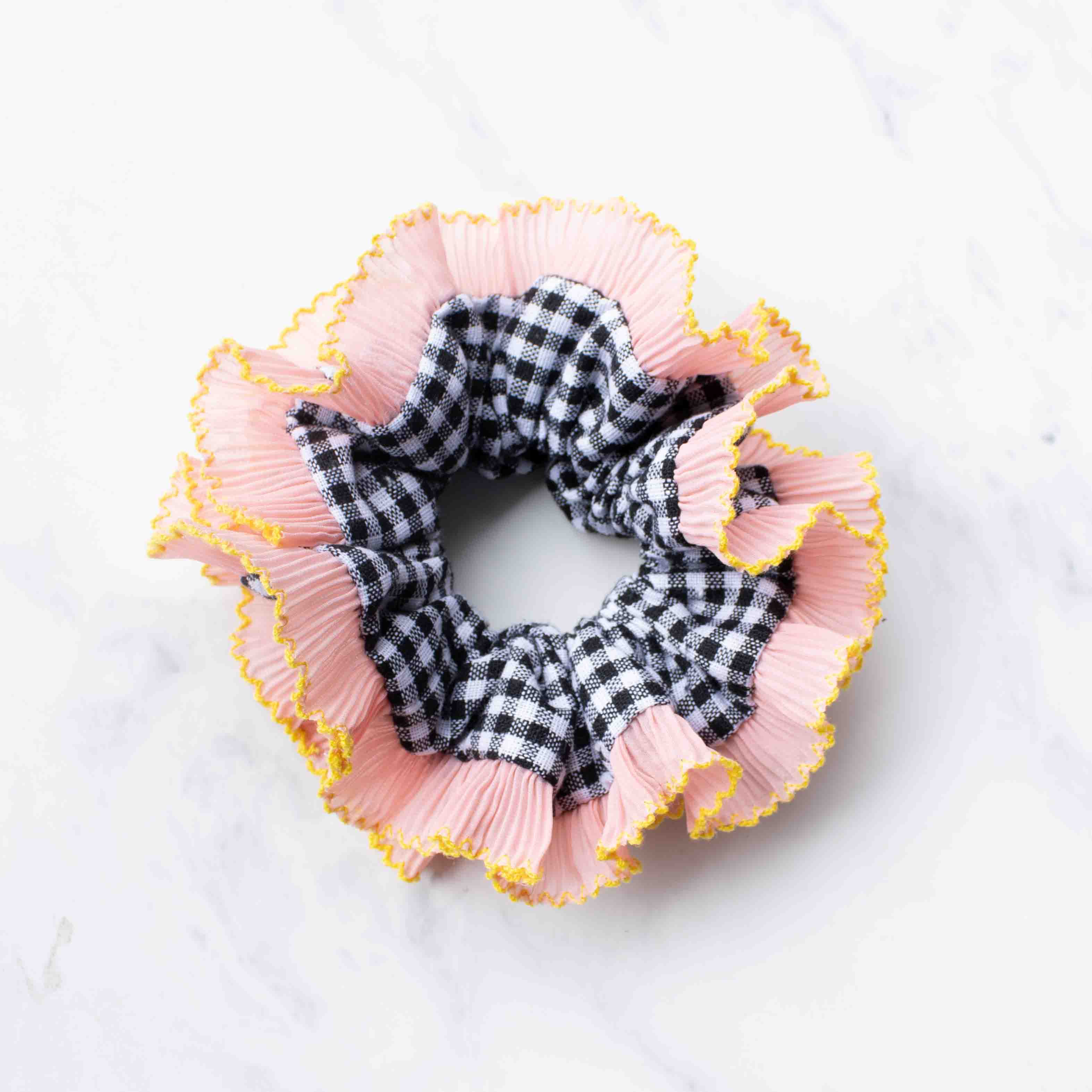 Pleated Ruffle Hair Scrunchies - Proper
