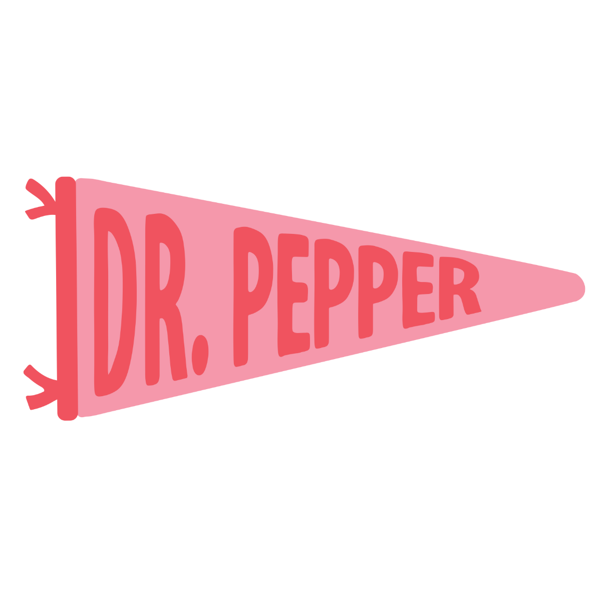 Dr Pepper Banner Sticker - Proper