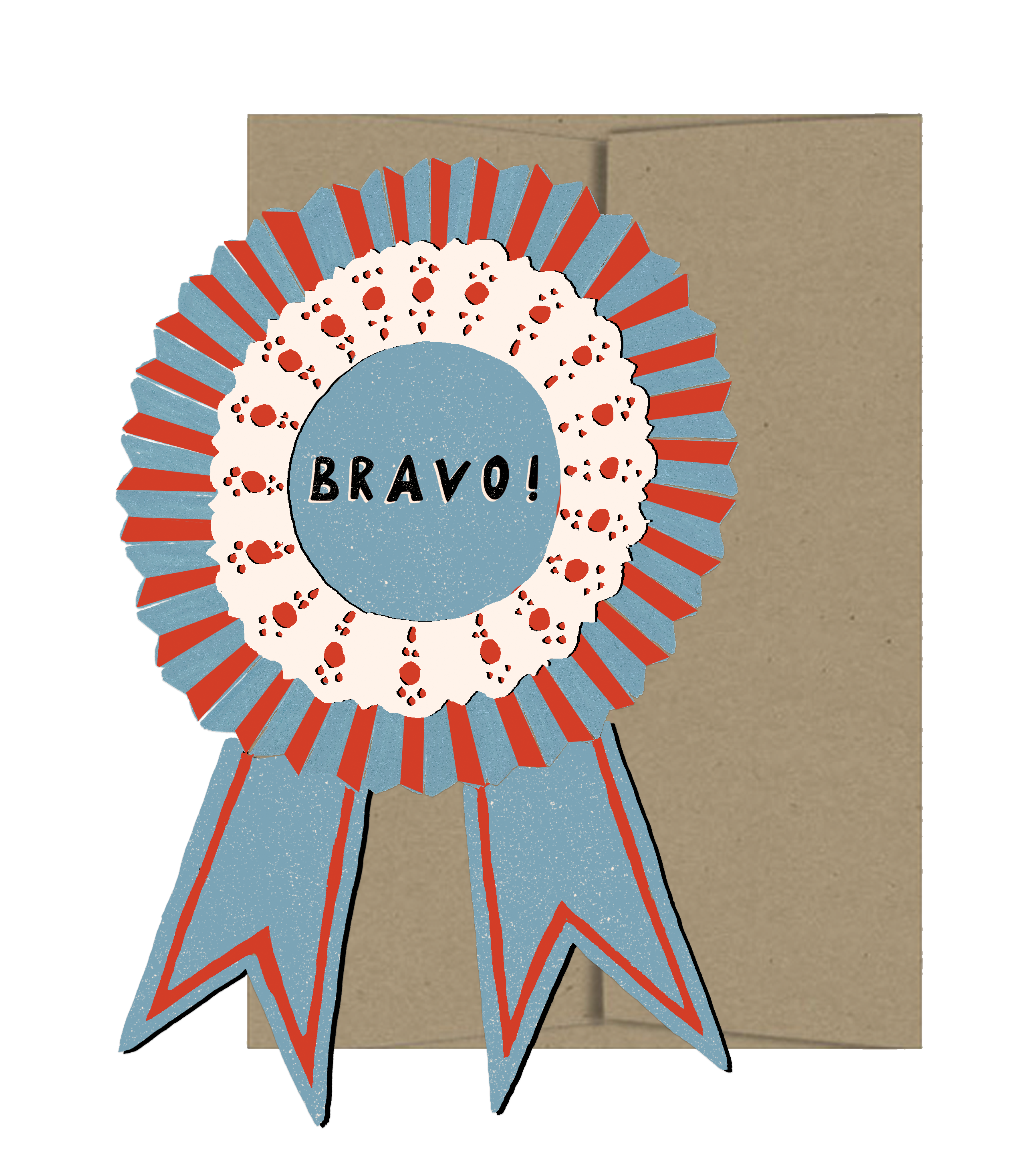 Bravo Medallion Die Cut Card - Proper