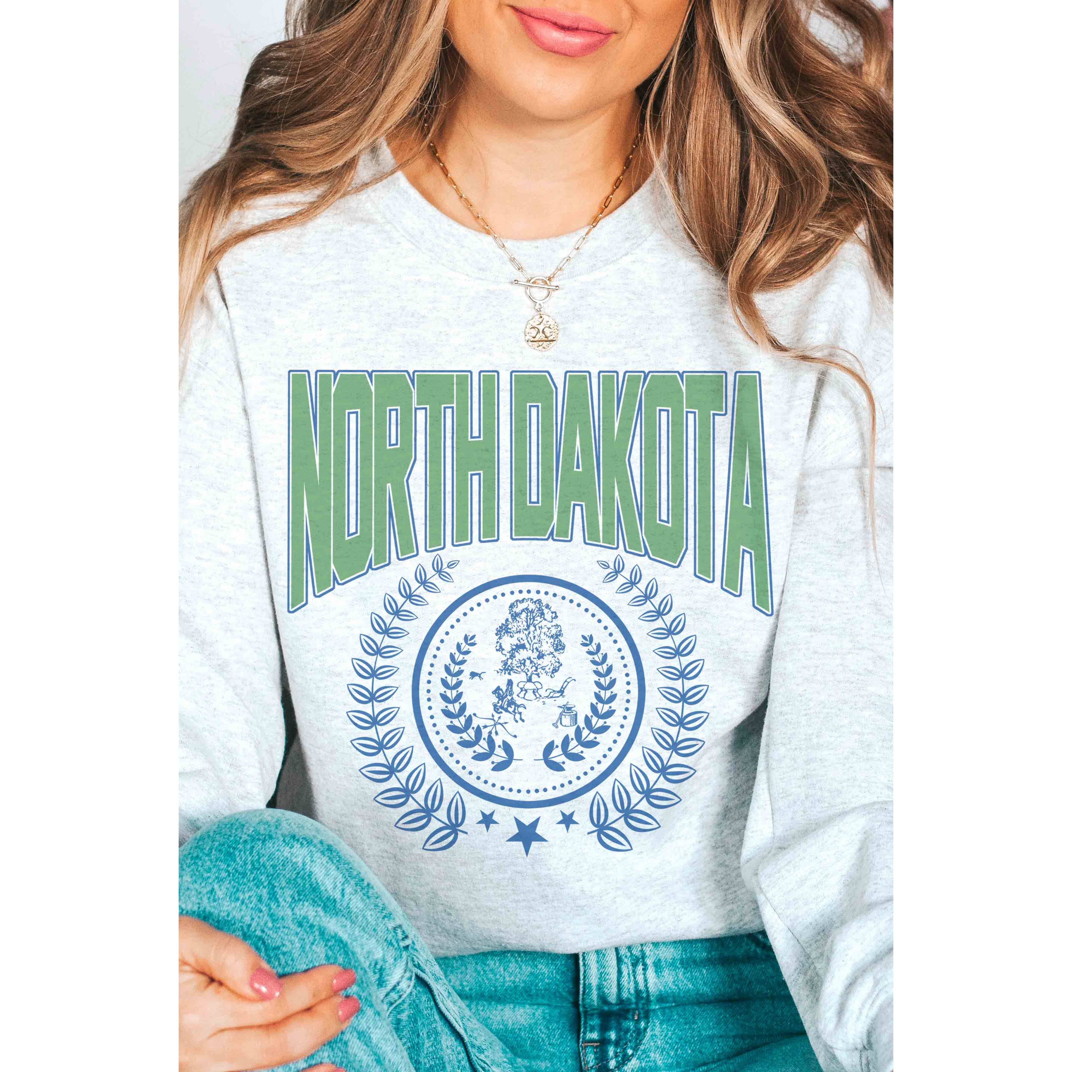 North Dakota Wreath Graphic Sweatshirt - Proper