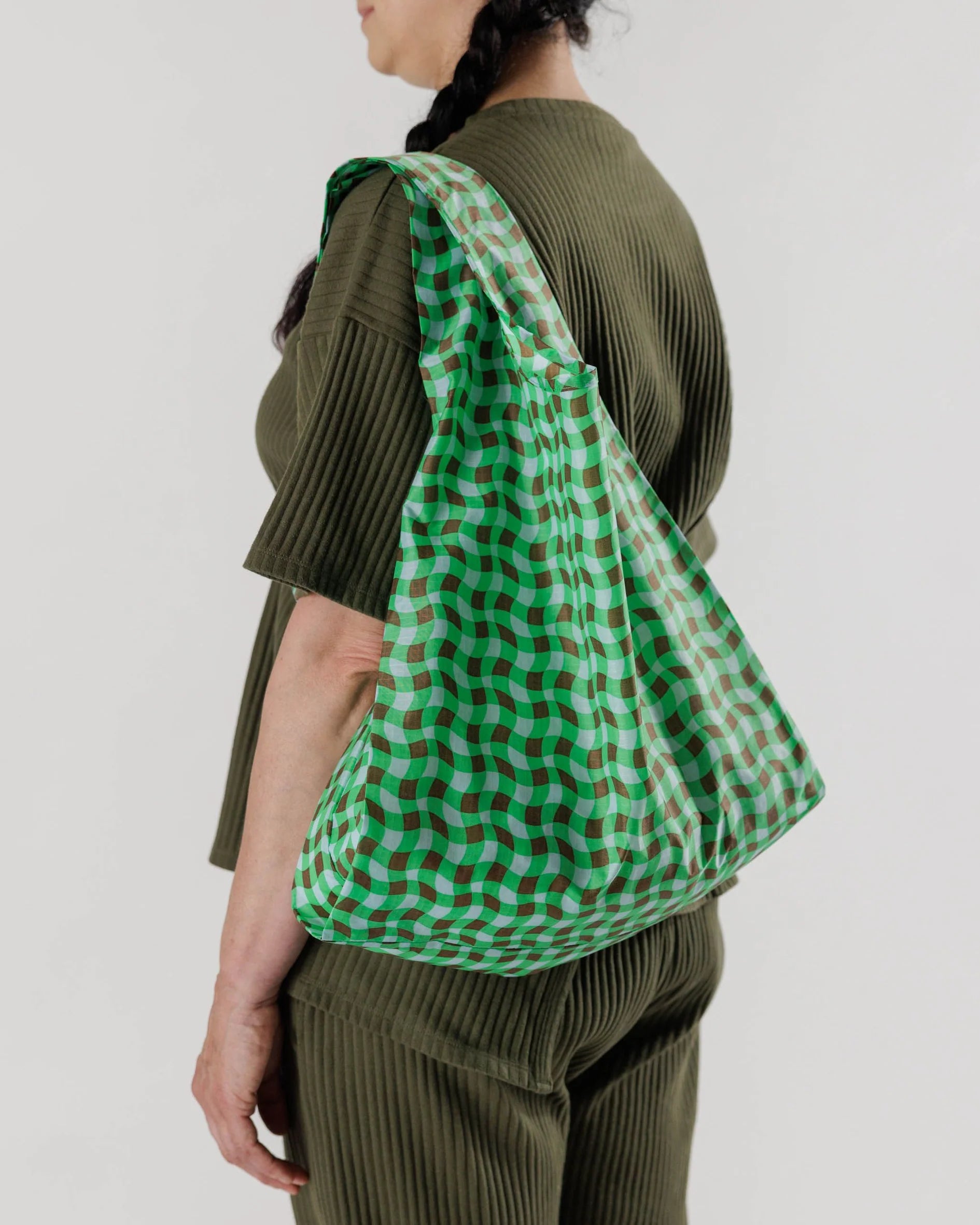 Standard Baggu - Wavy Gingham Green - Proper