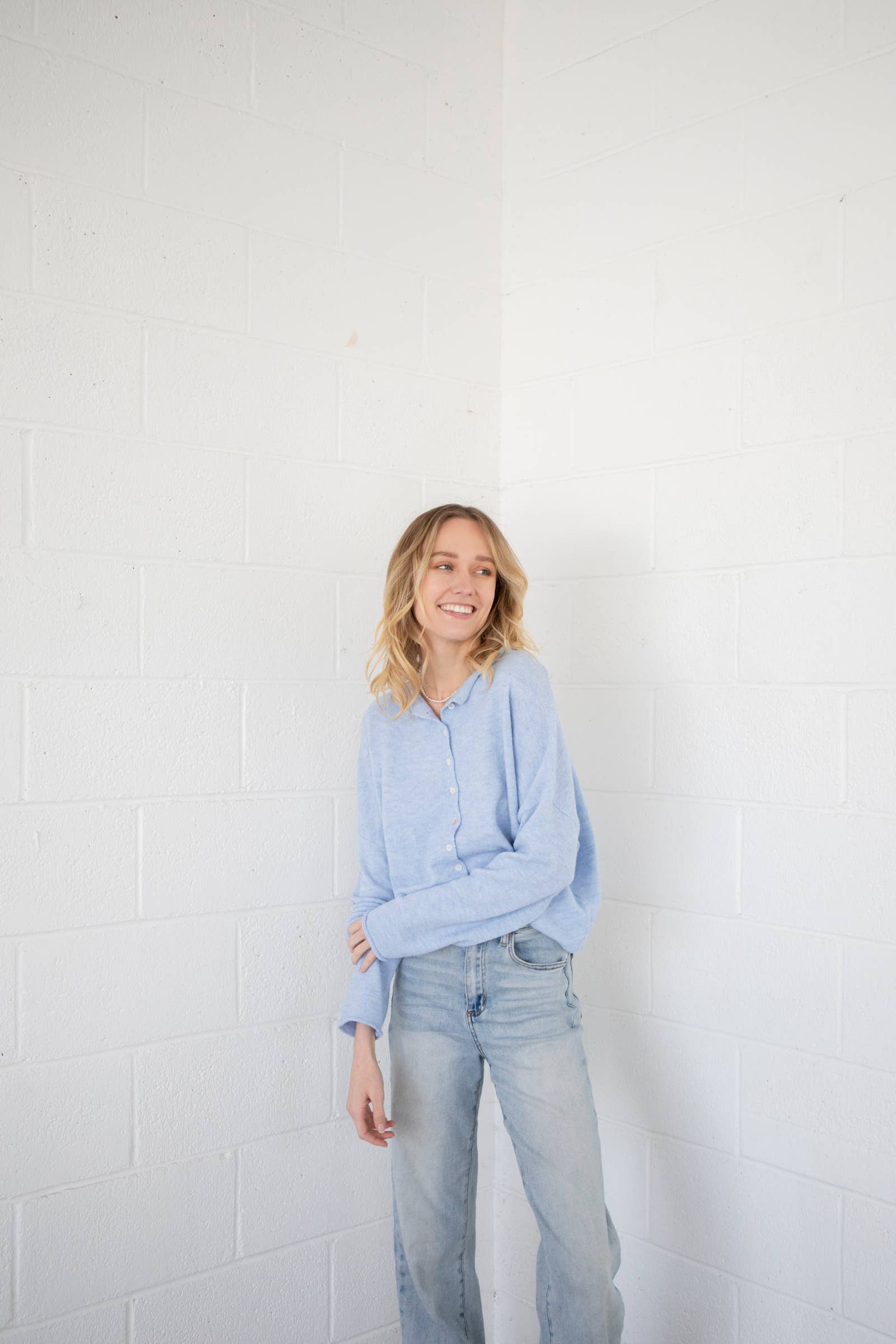 Sky Blue Piper Cardigan - Proper