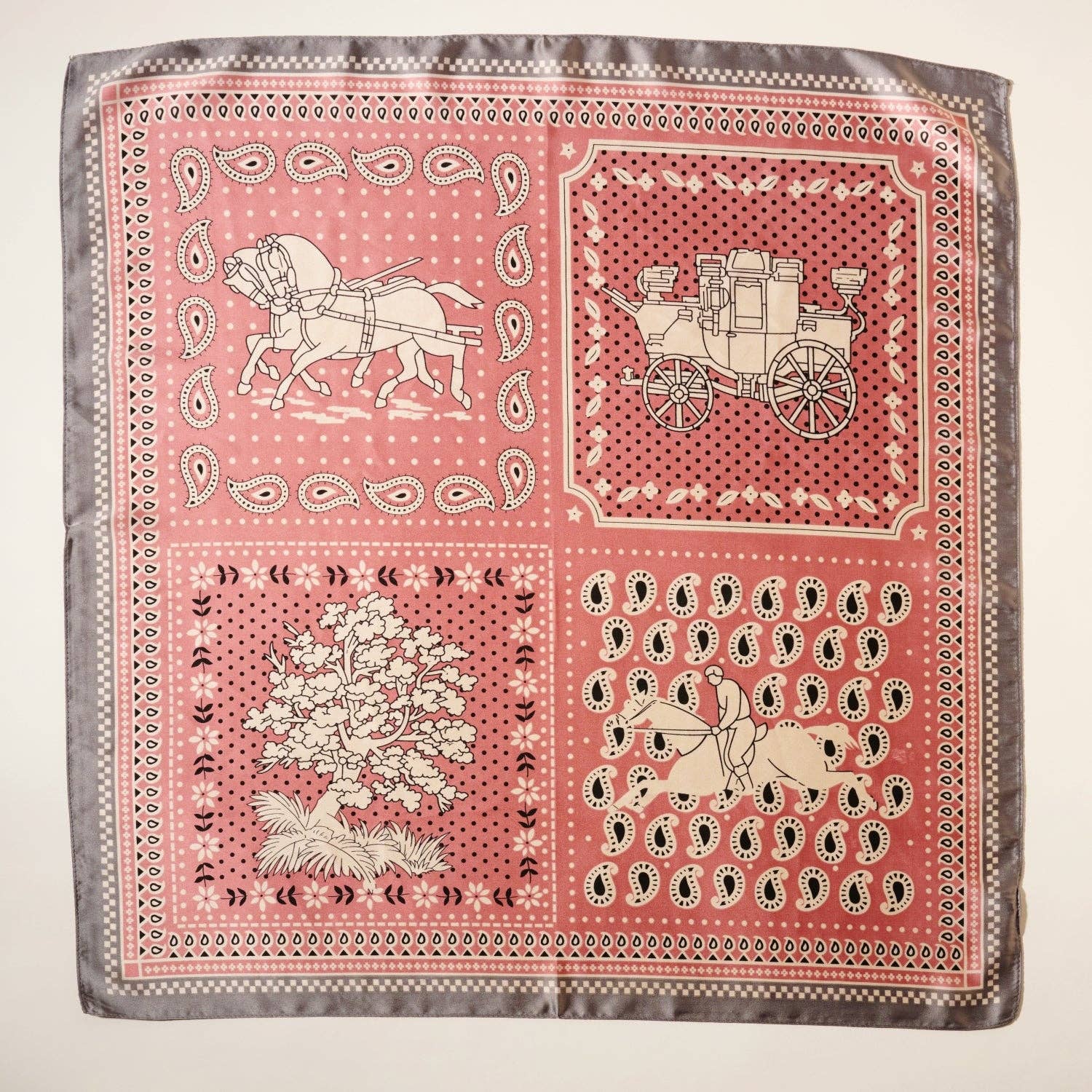 Western-Inspired Paisley Print Scarf - Proper