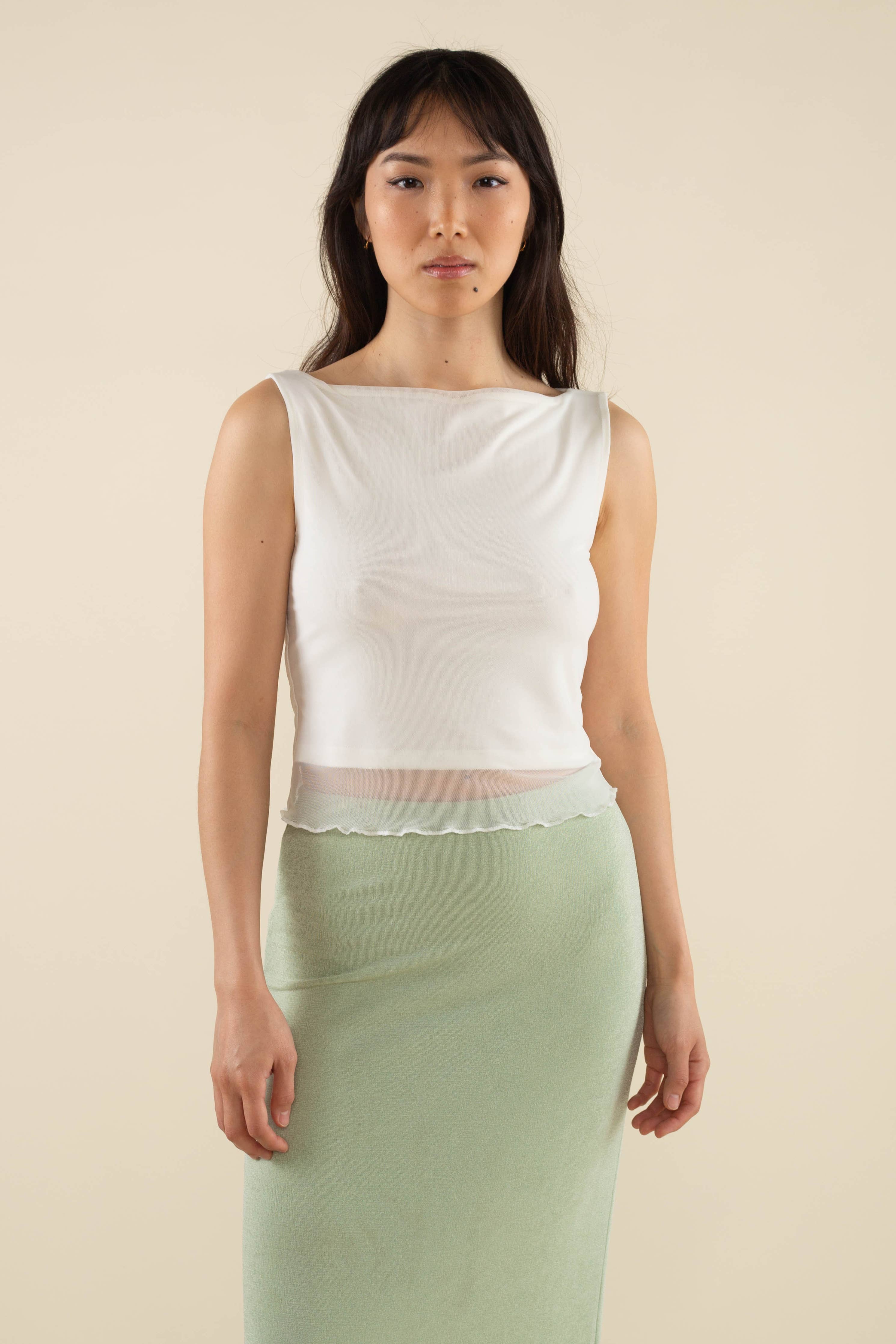 Russ Boatneck Lined Mesh Tank - Proper