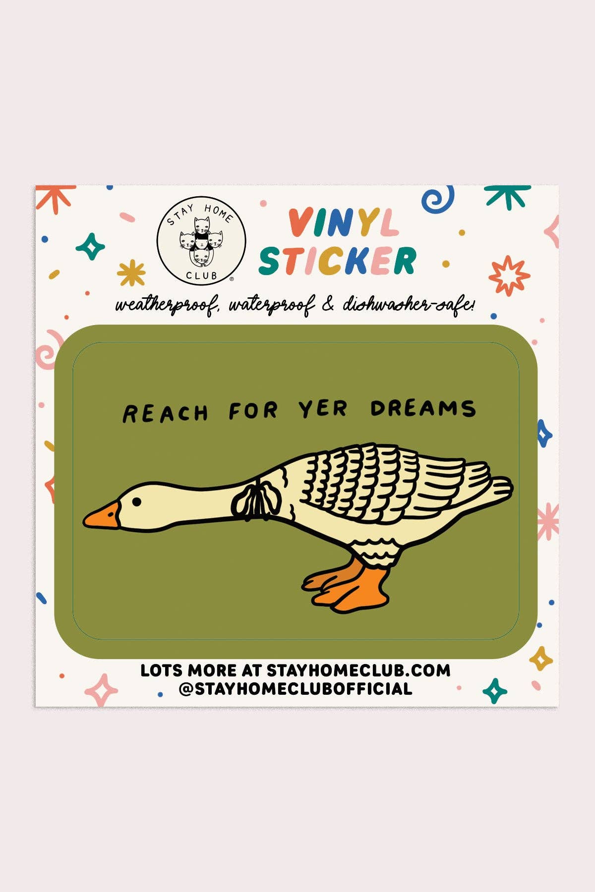 Reach For Yer Dreams Vinyl Sticker - Proper