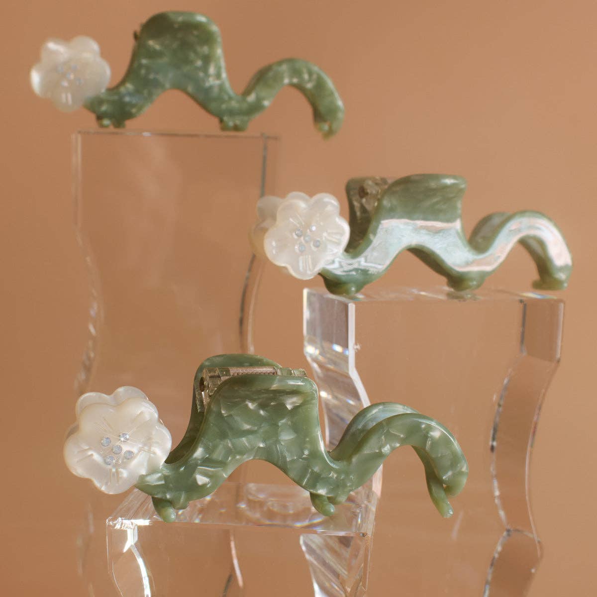 Orange Blossom Claw Clip