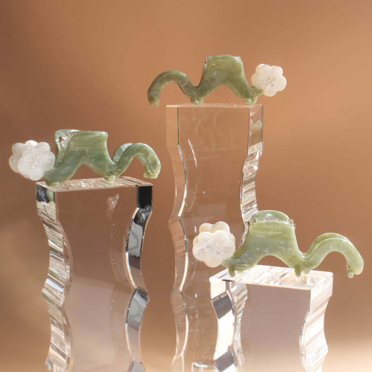 Orange Blossom Claw Clip