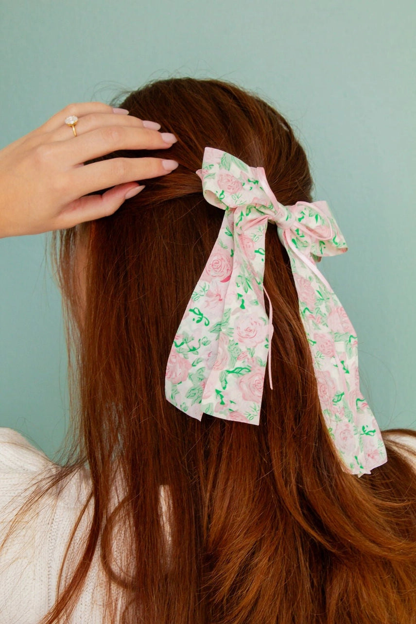 Rose Garden Bow Clip - Proper