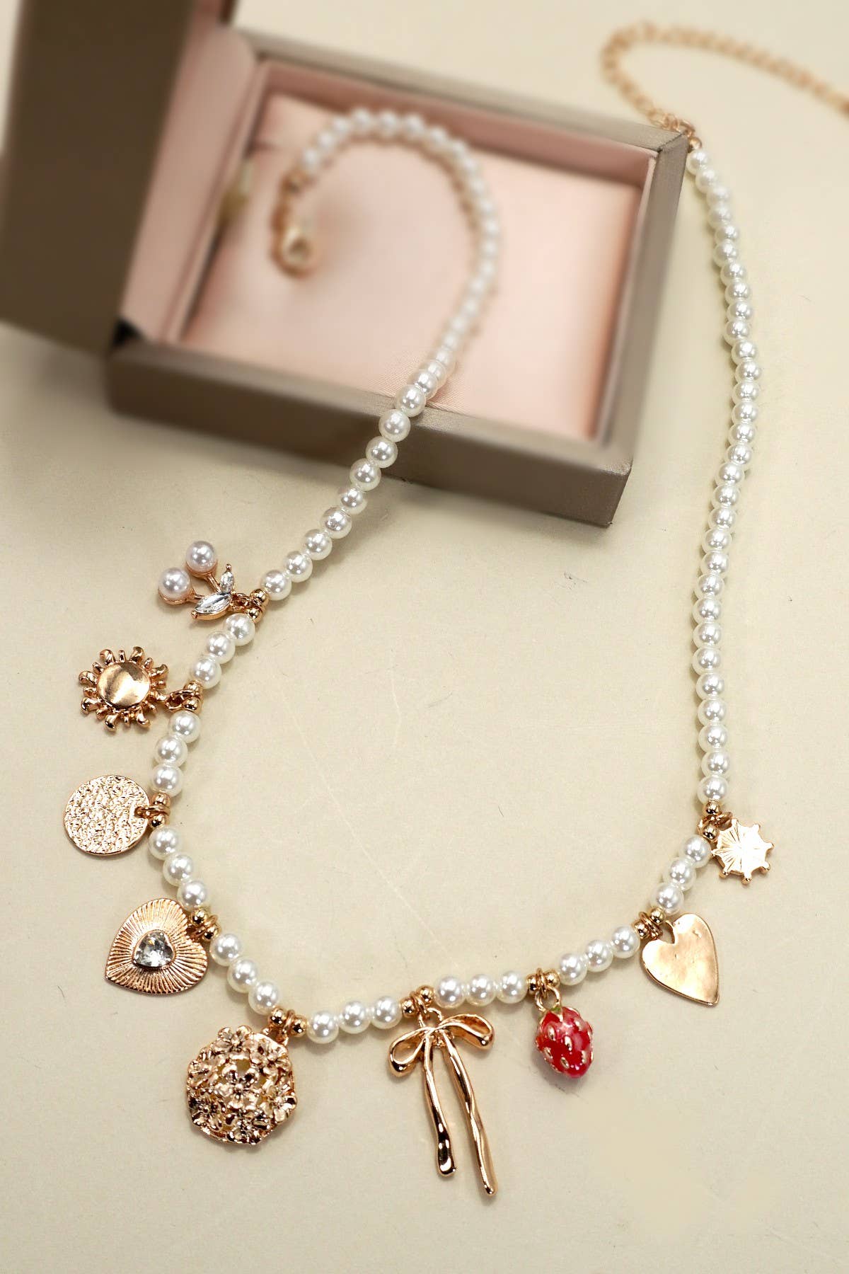 Pearl Charm Necklace
