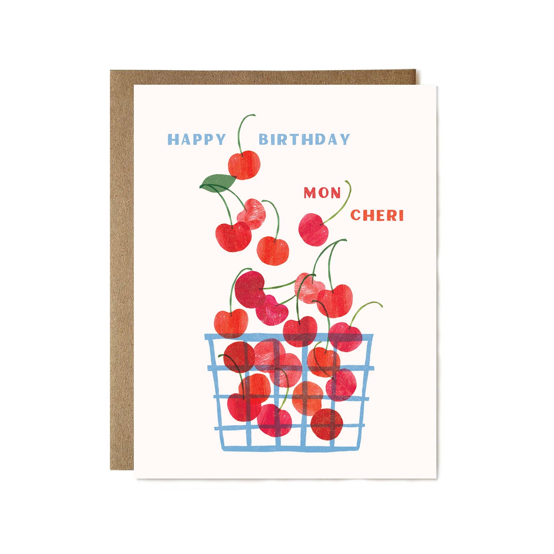 Birthday Cherries Card - Proper