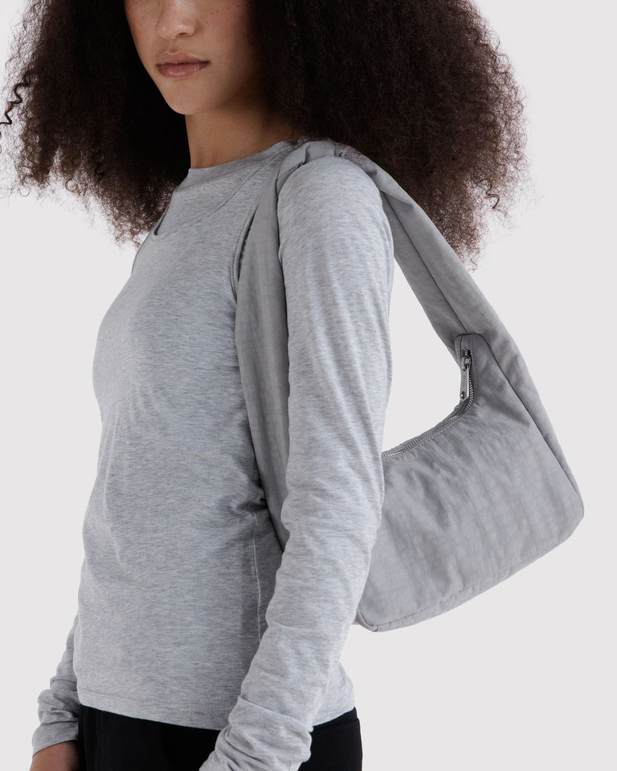 Small Nylon Meringue Bag - Fog