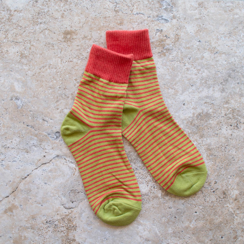 Multi Tone Stripe Socks - Proper