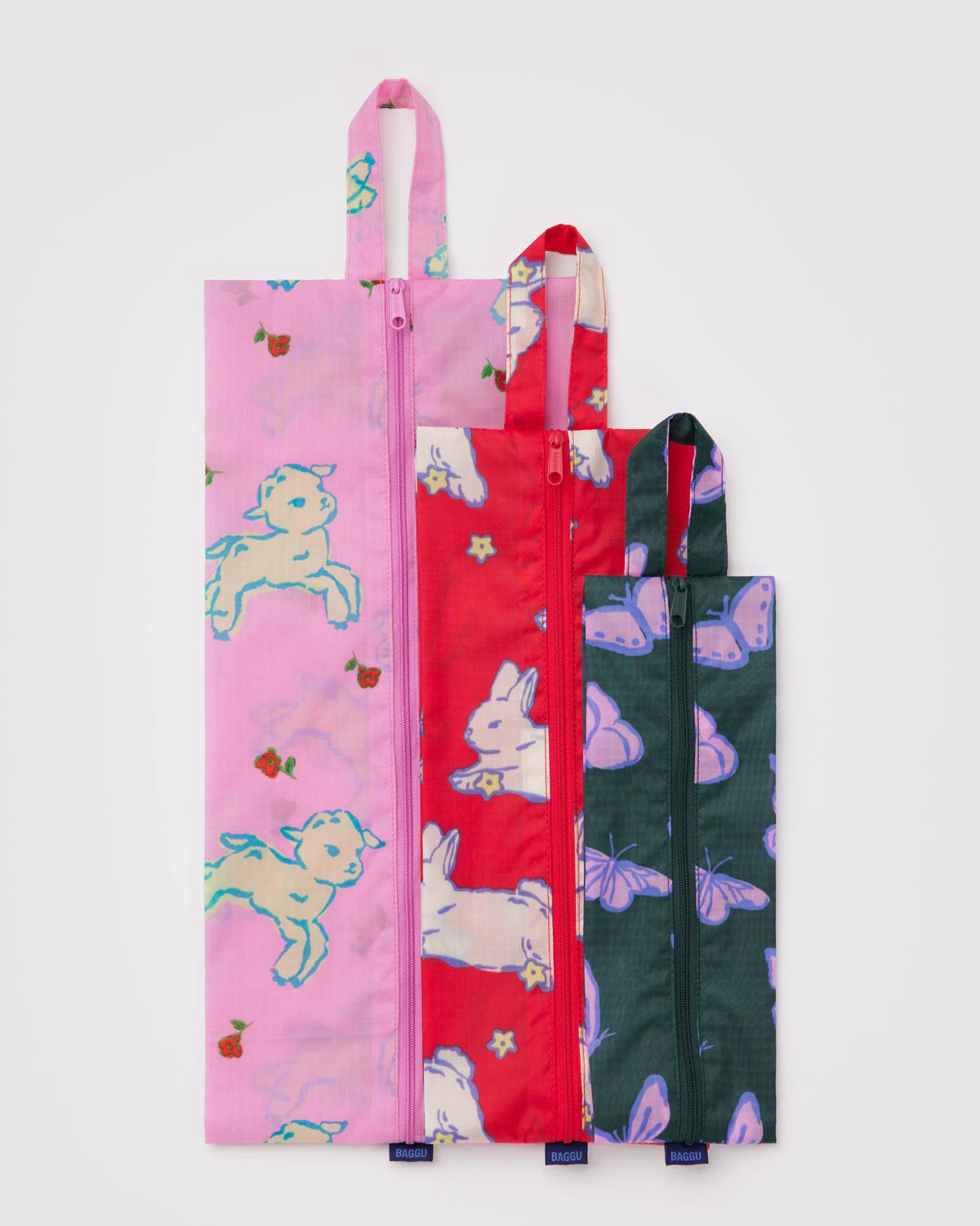 Baggu 3D Zip Set - Spring Animals - Proper