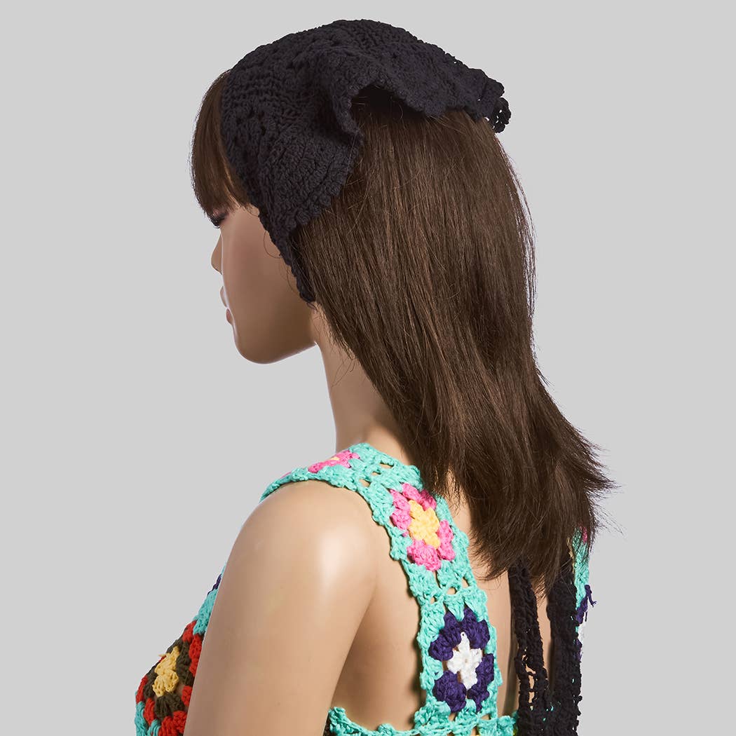 CROCHET HEAD WRAP OR SHOULDER WRAP ACCESSORY - Proper