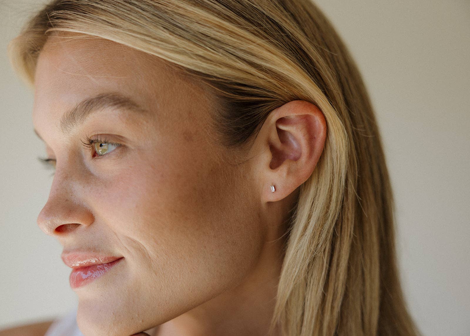 Dara Clear CZ Baguette Earrings - Proper