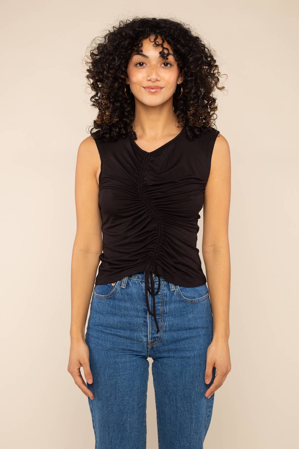 Wavey Shirred Tank - Proper