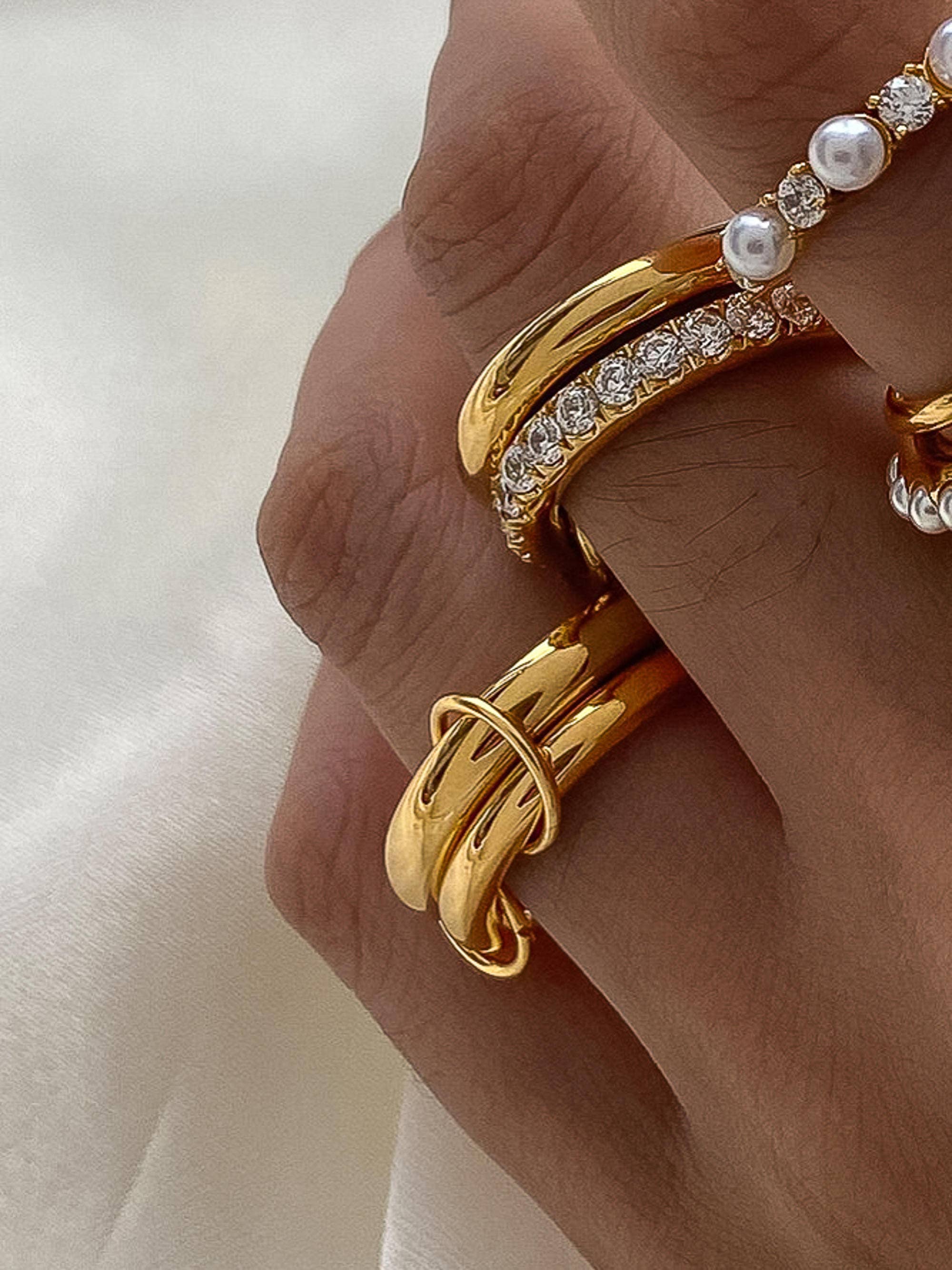 Gravité Double Stack Band Ring