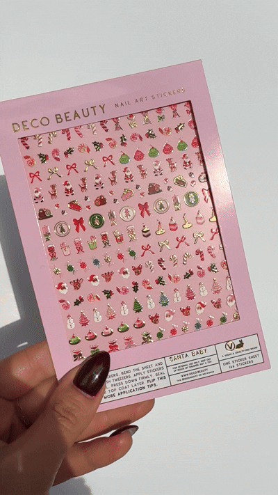 Nail Art Stickers - Santa Baby