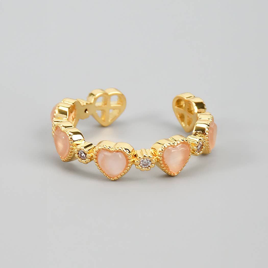 Stone Heart Ring