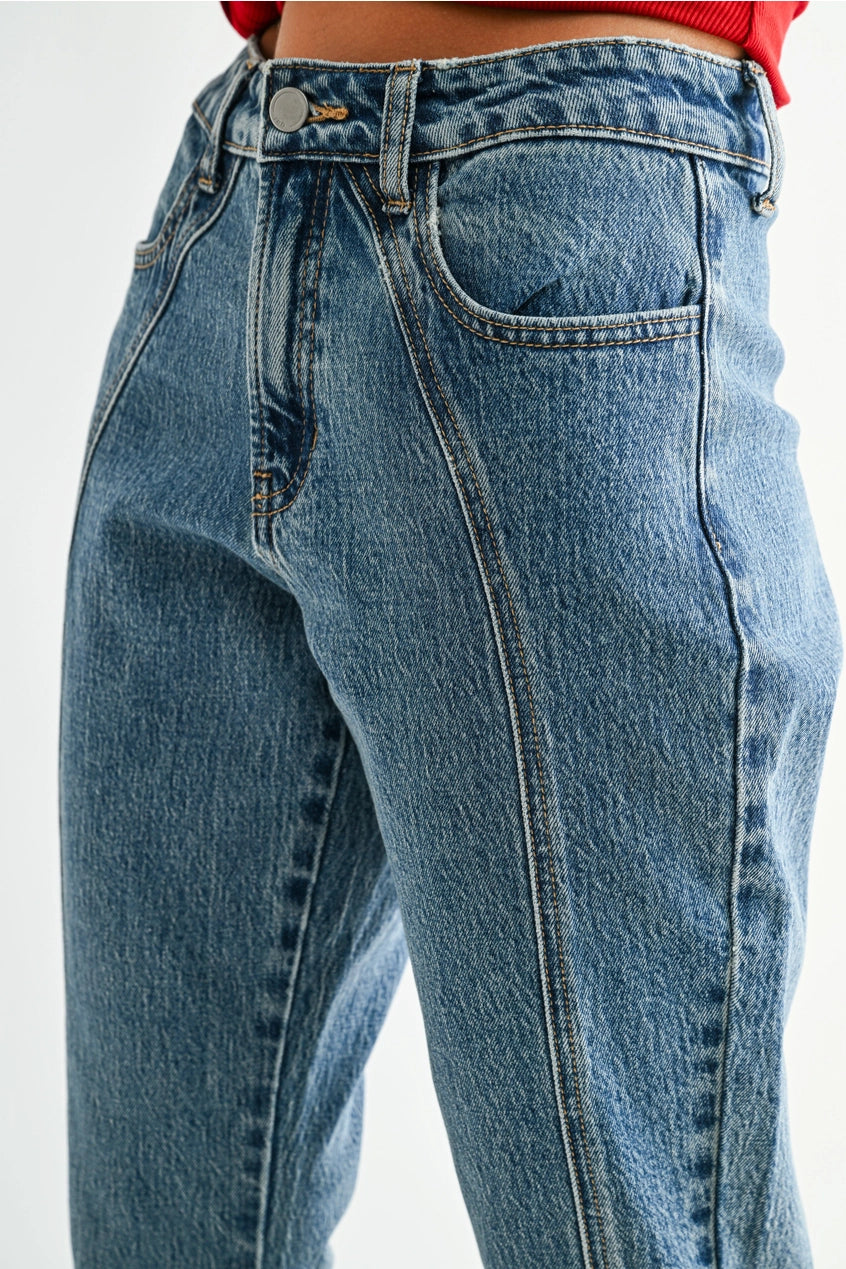 Seamed Bootcut Jeans