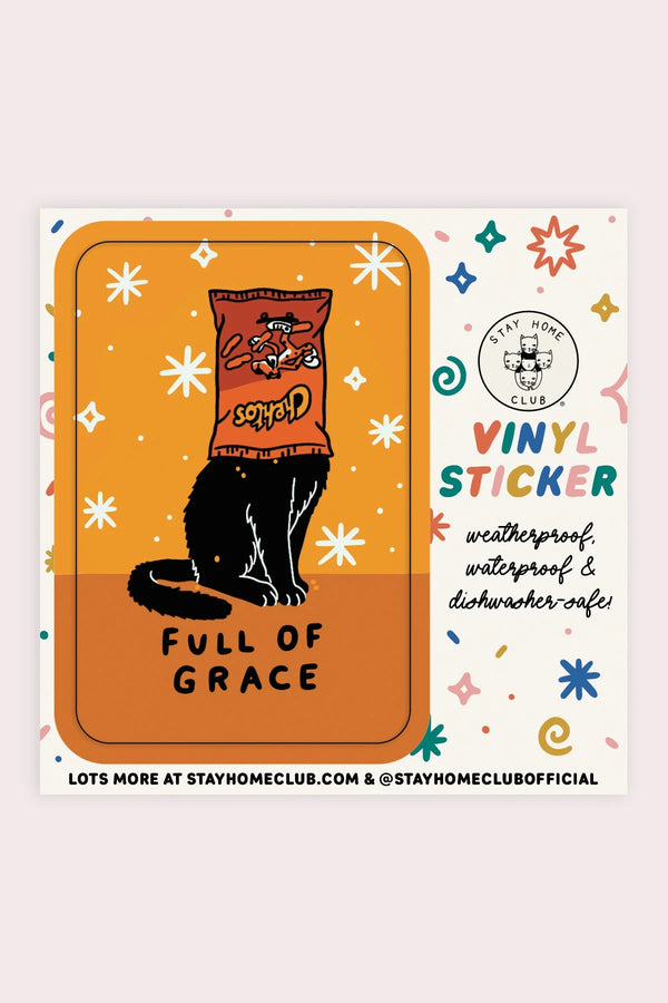 Cheese Full of Grace Sticker - Proper