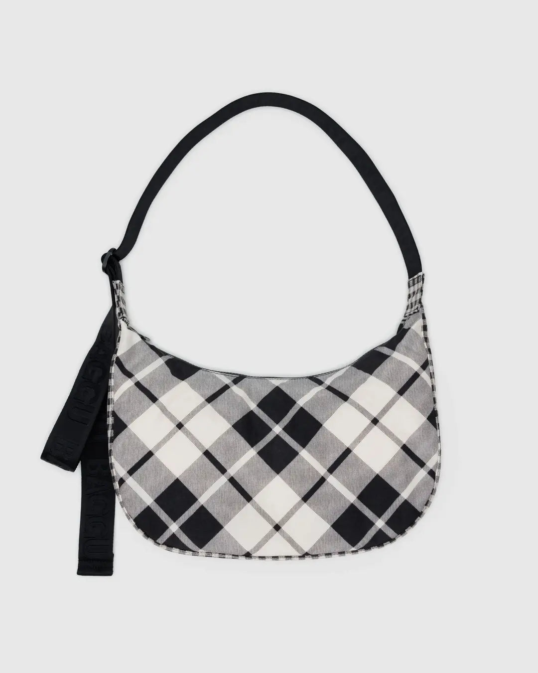 Baggu Medium Nylon Crescent Bag - Mixed Plaid - Proper