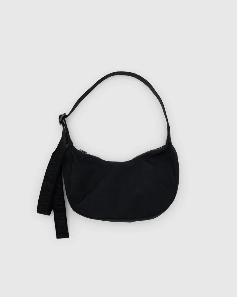 Baggu Small Nylon Crescent Bag - Black - Proper