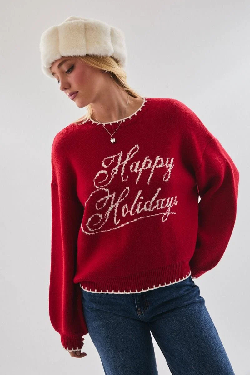 Happy Holidays Sweater