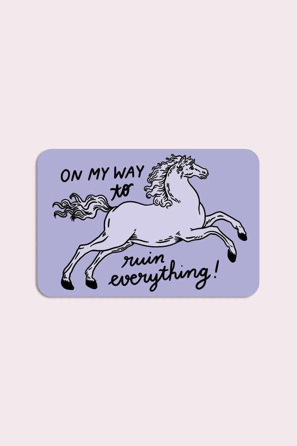 Ruin Horse Vinyl Sticker - Proper