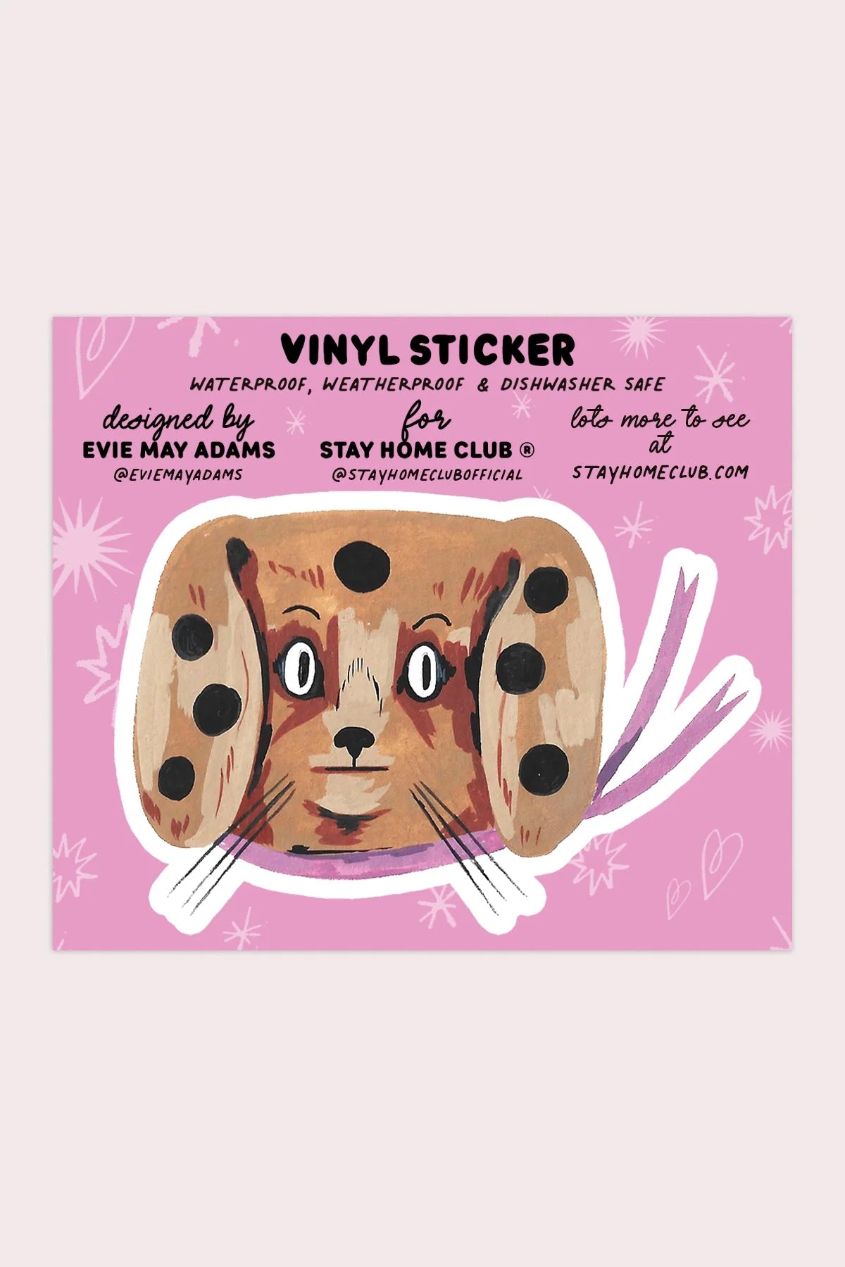 Spotty Dog Vinyl Sticker - Proper