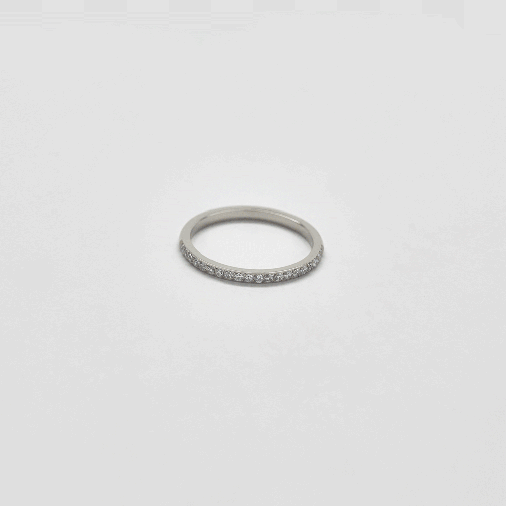 Pave Silver Stacking Ring - Proper