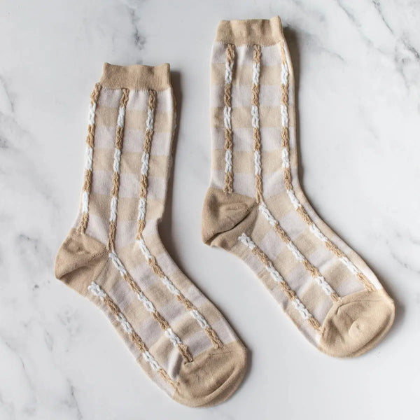 Twist Checker Socks - Proper