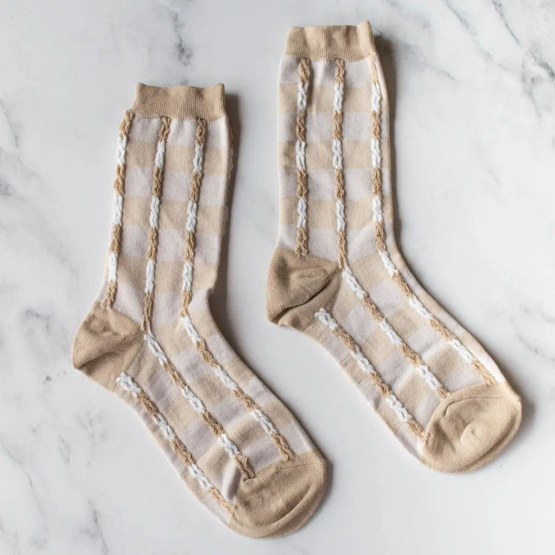 Twist Checker Socks - Proper