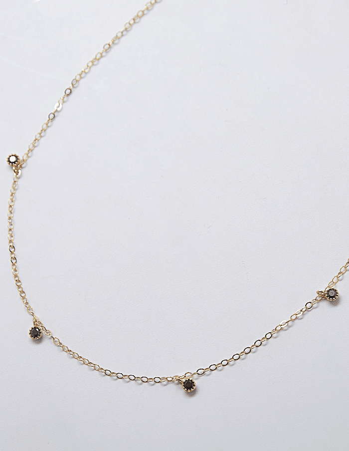 Black CZ Choker Necklace - Proper