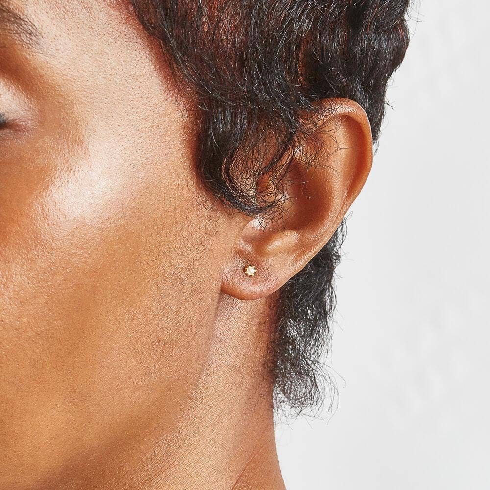 Tiny Pearl Gold Studs - Proper